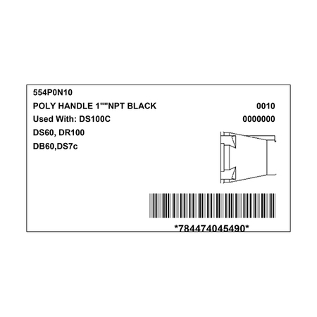 Meltric 554P0N10 HANDLE w/NPT 554P0N10